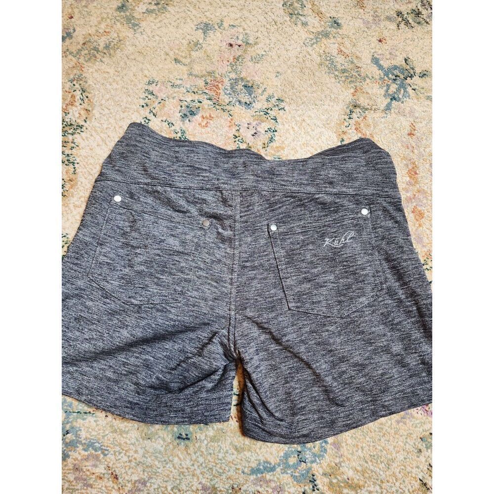 Kuhl Womens 4 Gray Nylon Polyester Blend Drawstring Hiking Shorts 4" Inseam - Picture 4 of 4